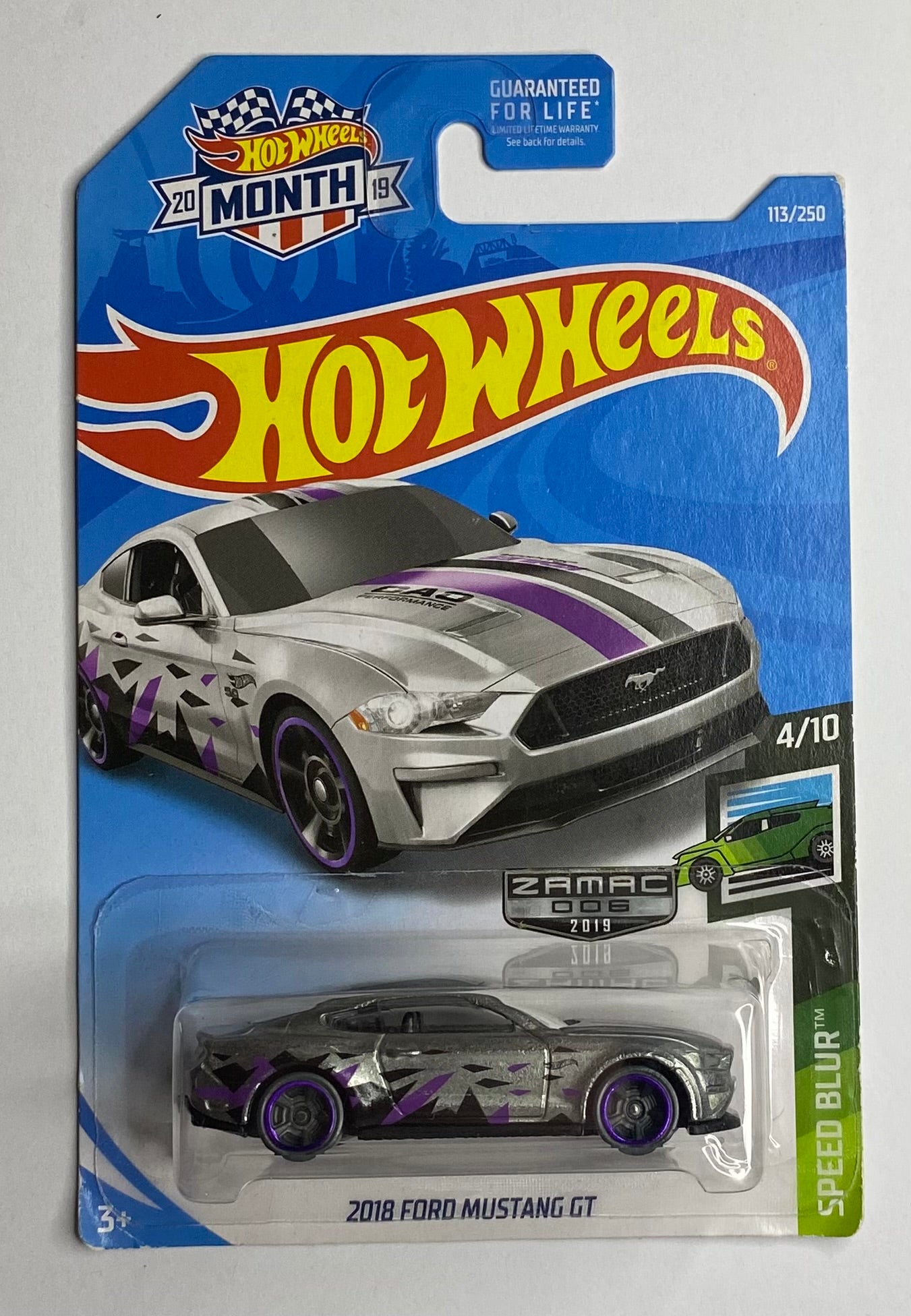 Hot Wheels 2018 Ford Mustang GT ZAMAC
