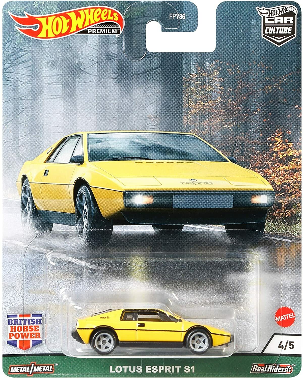 Hot Wheels PREMIUM LOTUS ESPIRIT S1 British Horse Power