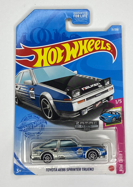 Hot Wheels Toyota AE86 Sprinter Trueno Zamac