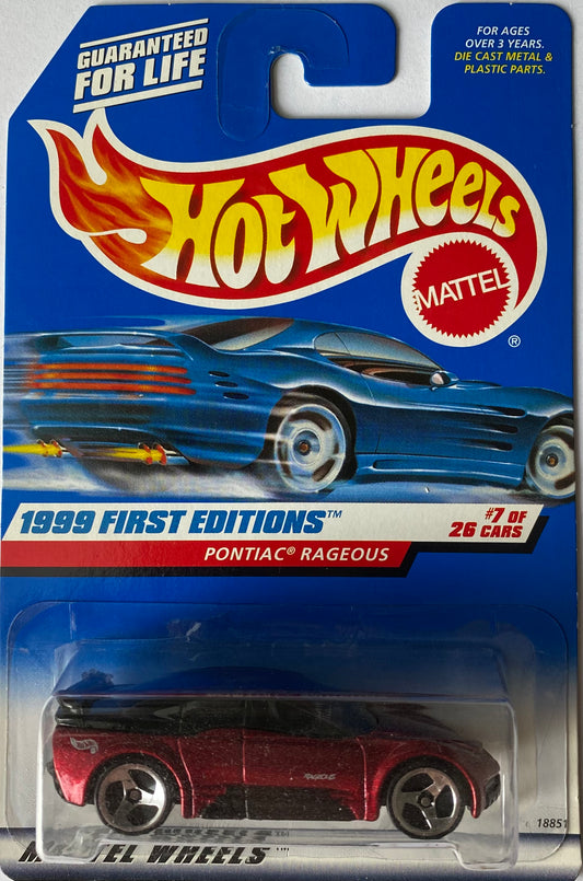 Hot Wheels PONTIAC RAGEOUS 1999 FIRST EDITIONS