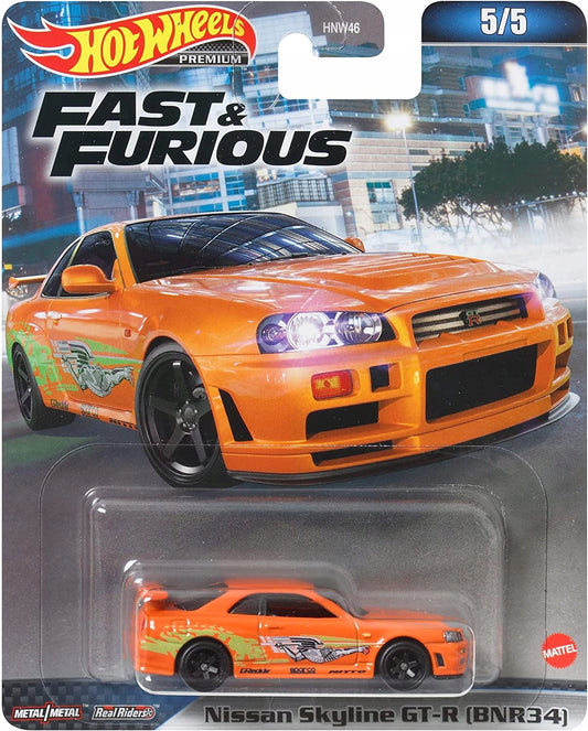 Hot Wheels Premium FAST&FURIOUS NISSAN SKYLINE GT-R R34