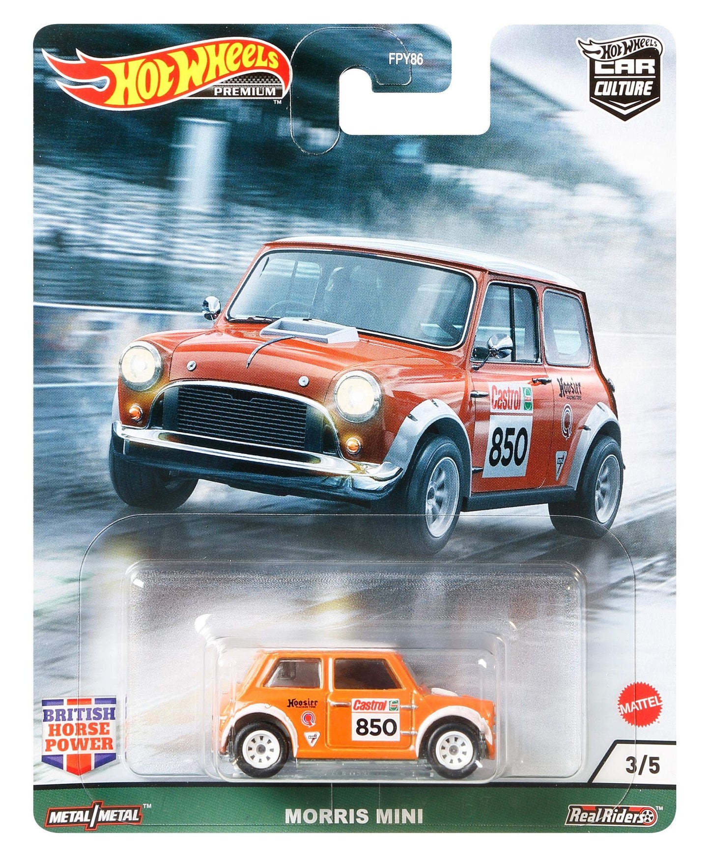 Hot Wheels Premium MORRIS MINI BRITISH HORSE POWER