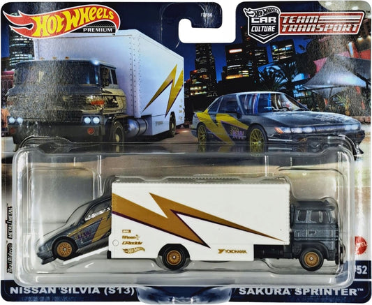 Hot Wheels Team Transport Nissan Silvia S13 Sakura Sprinter